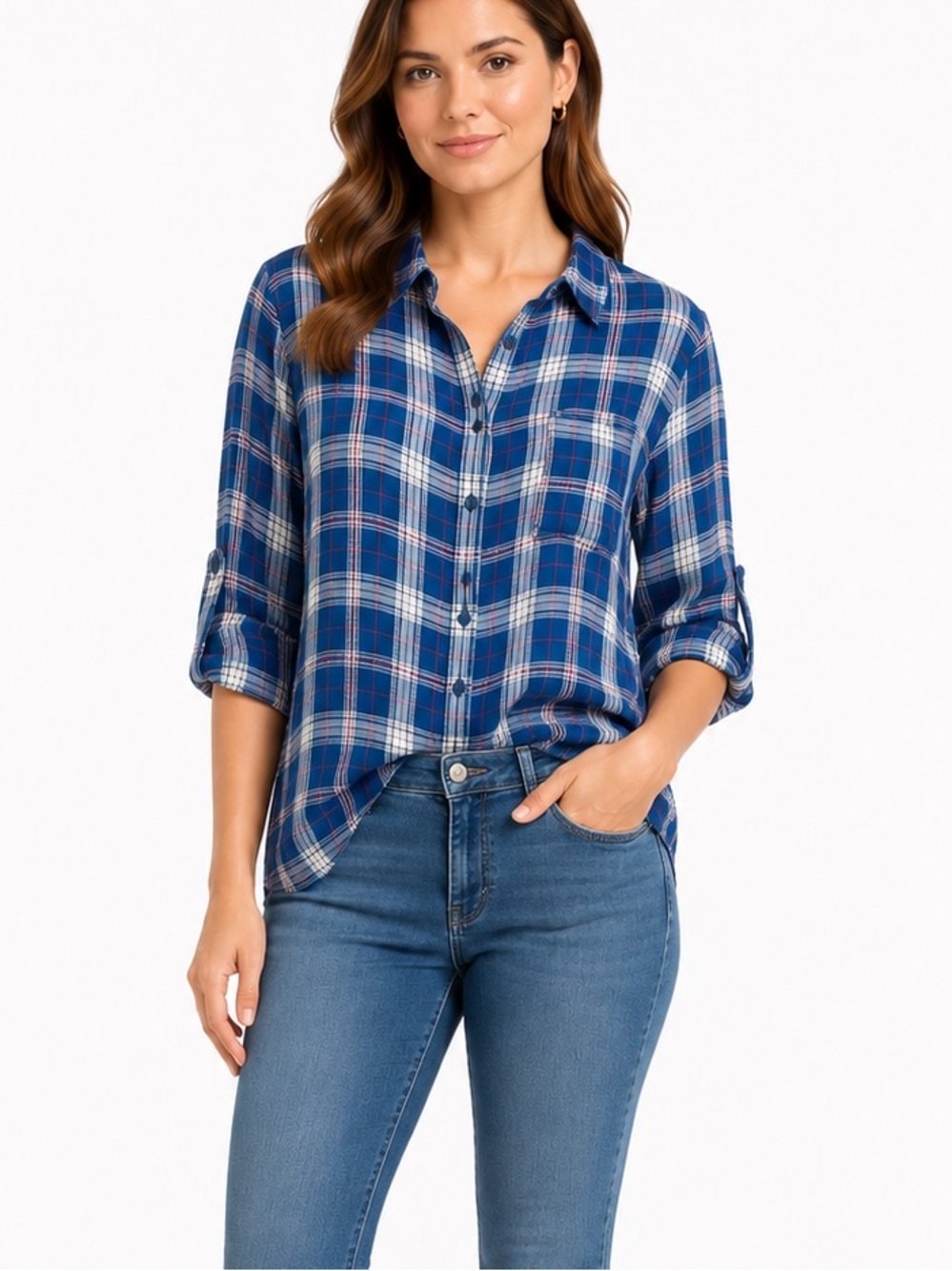 Collective Concepts | Plaid Button-down Sz M NWOT